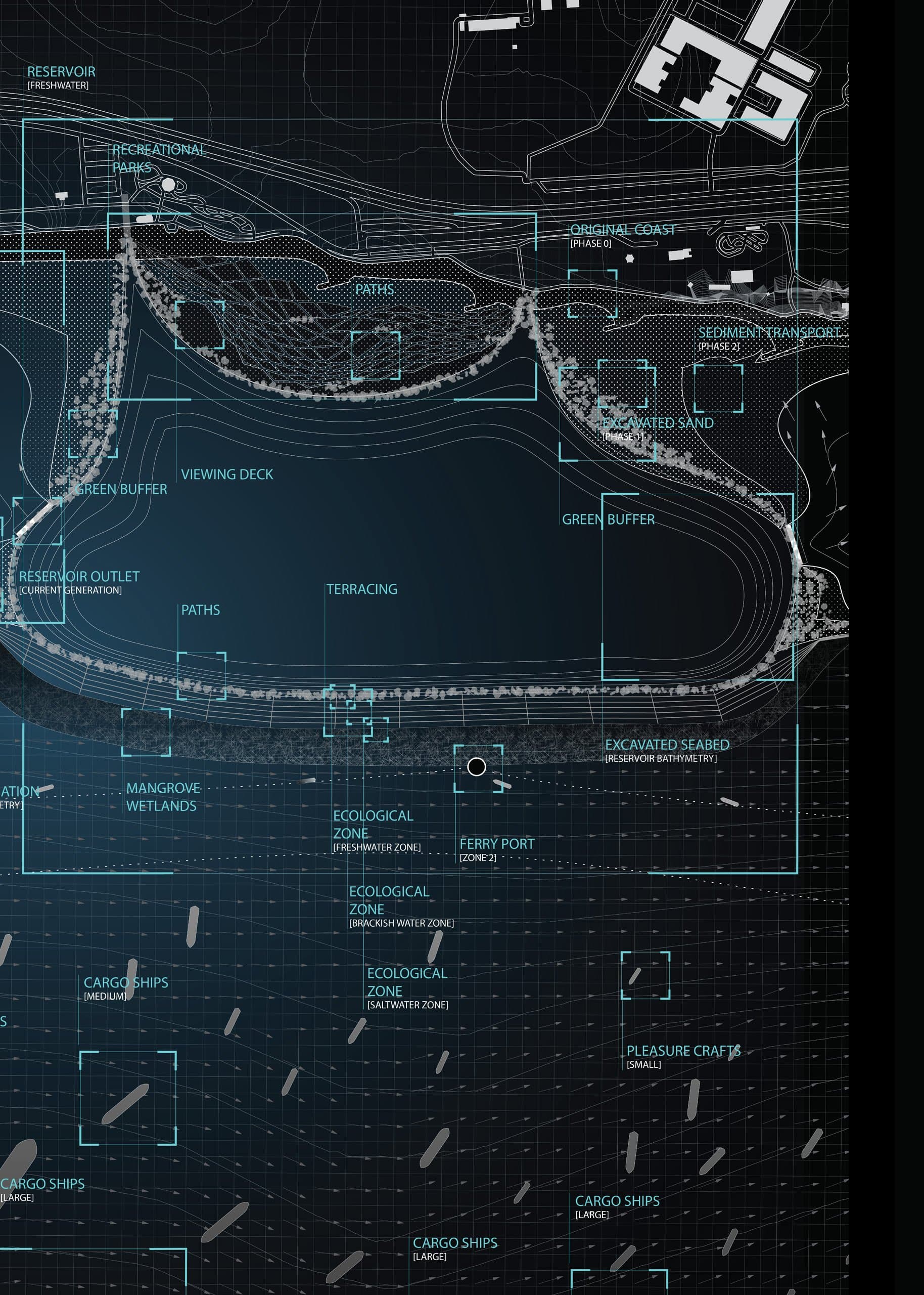 Exhibited plan study — territorial plan, detail