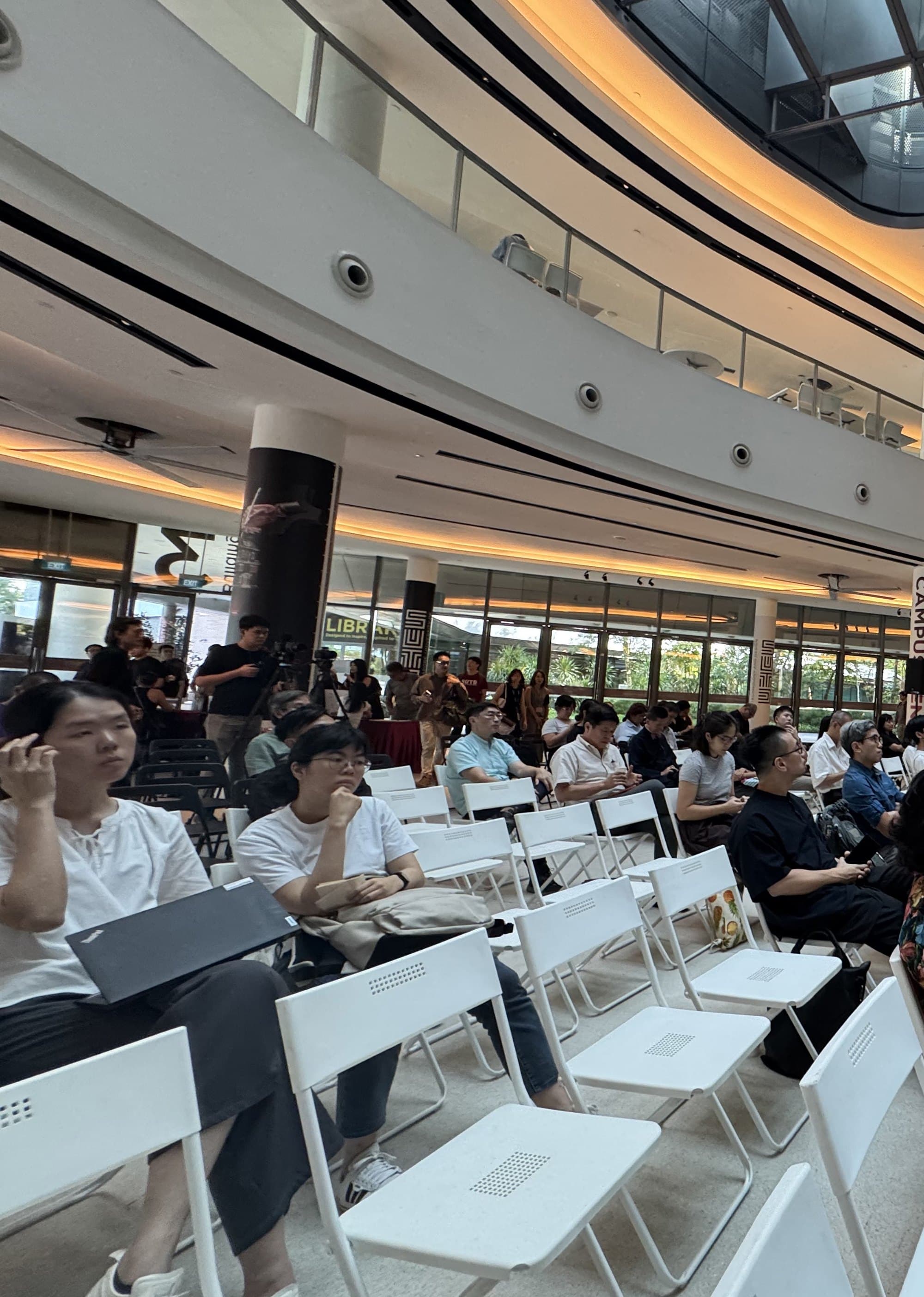 The audience assembled at SUTD Campus Centre