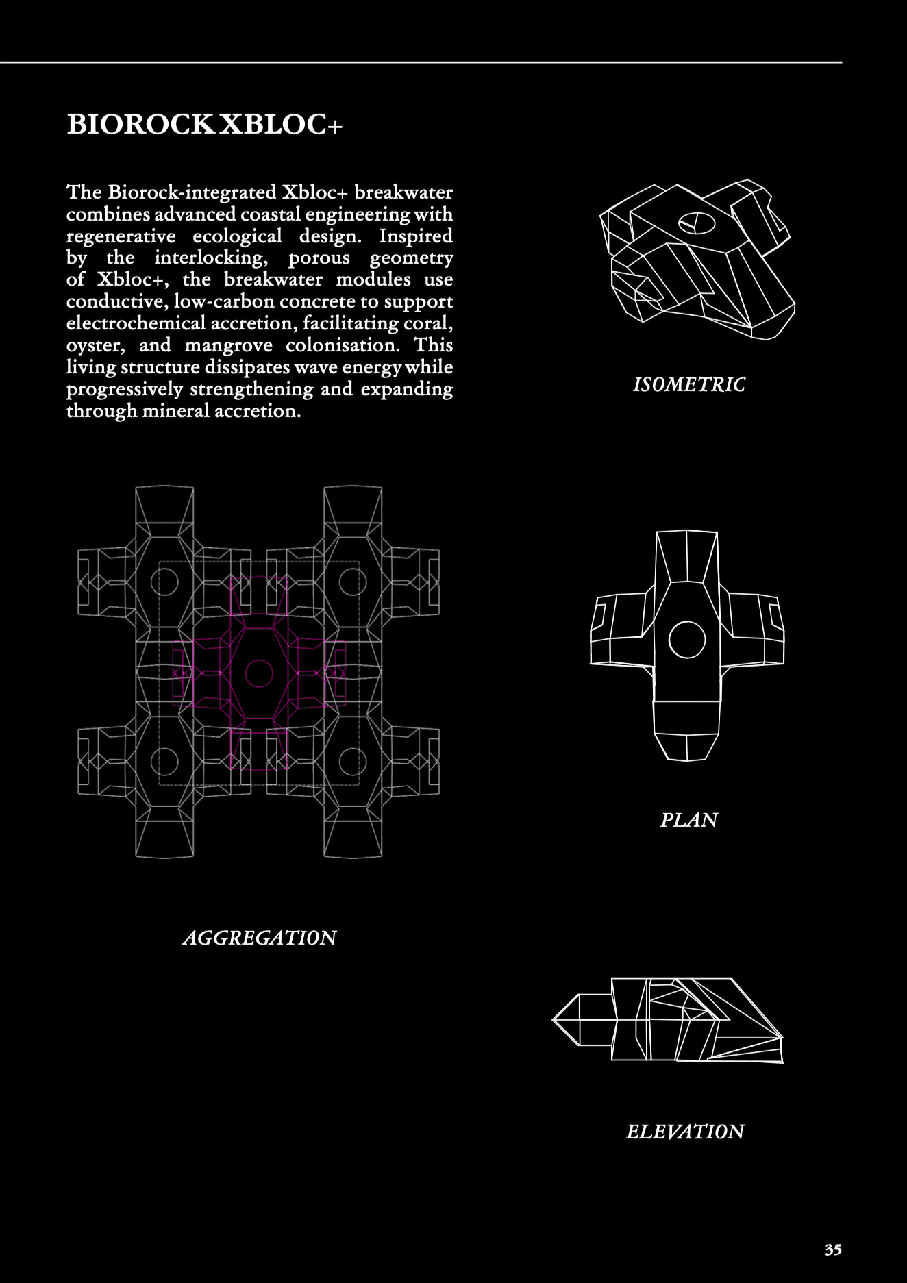 Biorock XBloc+ — breakwater module